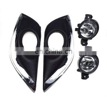 Fog Lights Lamps&Bezel 622576W80A Fit For Nissan Versa Sedan Bumper 2015-2016