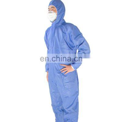 Safety clothes disposable coveralls microporous protective SMS Isolation Coveralls with Hood