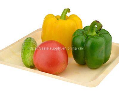 Biodegradable & Compostable Wooden Plates Disposable Bamboo Plates & Bamboo Tableware Elegant Dinnerware for Parties & Upscale Events photo-3