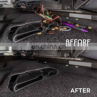 2021 New Universal Car Seat Gap Organizer Seat Crevice Storage Box Holds Phone Money Cards Keys Pockets Storage photo-4