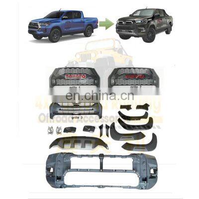 New Excellent In stock  hilux Revo 2021 upgrade to Rocco 2021 body kit ,test upgrade kit facelift kit