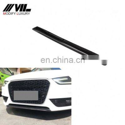 Carbon Fiber A4 B9 Front Lip Trims for Audi 2013