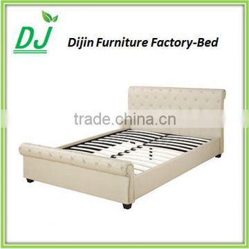 Bedroom Furniture Modern Design Cream Leather Big Bed Modern Bed Designs For Hotel