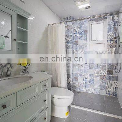 Nordic modern personality blue tile restoring ancient ways brick toilet floor tile toilet kitchen wall brick tile