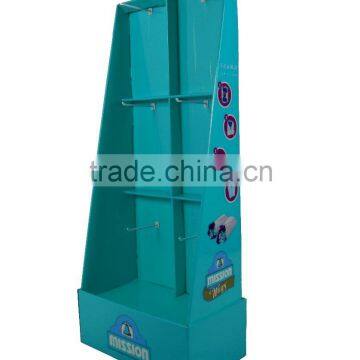 Supermarket custom design cardboard display rack