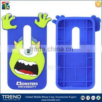 China Supplier 3D Pattern Fashion Silicone Soft Cover Case for Moto G3 photo-2