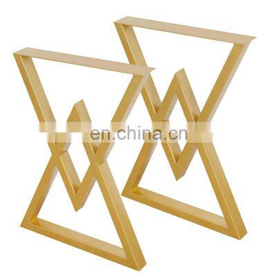 Table Legs Heavy Duty Furniture Office Dinning Desk Square Steel Coffee Dining Metal Gold Modern Luxury Table Legs For Table