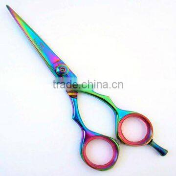 Razor Edge Hair Scissors Multi Titanium Coated 5.5"