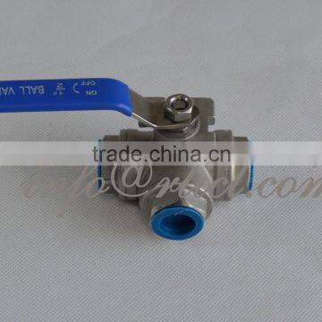 1/2" Female NPT Three Piece 304SS Full Port Stainless Steel Homebrew Ball Valve