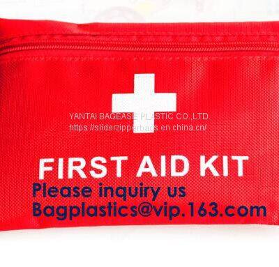 Multi Function Portable Red PVC Empty Medical First Aid Kit Bags, Empty Bags,First Aid Kit Bag,Travel First Aid Bags photo-2