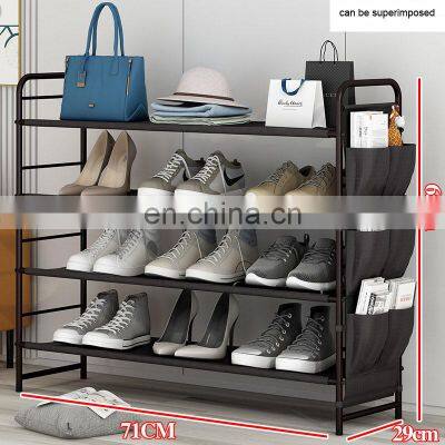 Cheap Online Modern Design Living Metal Shoe Rack Organizer Storage Cabinet Shoe Racks for Home photo-2