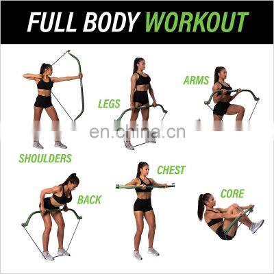 Fitness Weightlifting Workout Exercise Leg Muscle Training Kit Bow Portable Home Gym Resistance Bands Set photo-5