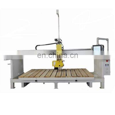 5axis CAD Input granite marble cutter cnc bridge saw stone cutting machine 45 degree cut