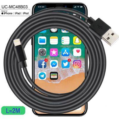 2m OEM factory price for Apple mfi certified usb cable for iPhone 7/8/ X/Xr/Xs/Max