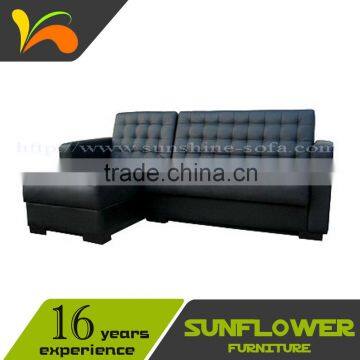 Multifunctional Pu Leather Corner Sofa Bed With Storage