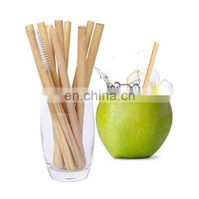 Biodegradable Eco Friendly Bamboo Straws Manufacture  Drinking Bamboo Disposable Straw