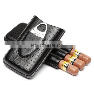 Cigars Accessories Stainless Steel Double Finger Cigar Cutter Knife Smoking Tools Cigars Case