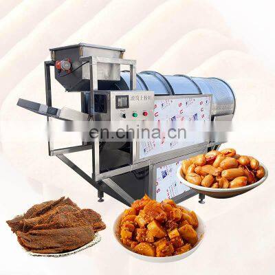 Roller Nuts Hot Air Food Roasting Flavour Equipment Rotar Blow Tumbler Drum Mix Flavor Machine