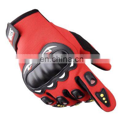 Customized Outdoor Touch Screen Full Finger Protective Racing Motos Antislip Motorcycle Gloves photo-5