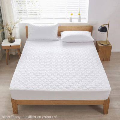 Ultrasonic Microfiber Polyester Filling Padding Mattress Bed Protector Pad Cover photo-4