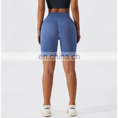 Good Quality Butt Lift Seamless Yoga Shorts Leggings High Waist Peach Hip Sexy Hot Gym Fitness Sports Wear Tight Pants For Women photo-5