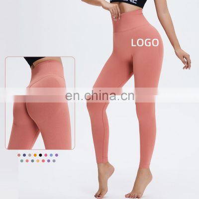 Top Selling Workout Leggings Pants High Waist Seamless Booty Lift Butt Scrunch Outdoor Gym Fitness Yoga Tights