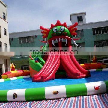 New design giant beach inflatable water park , lake floating water games , commercial aqua park