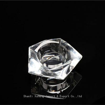 Wholesale Custom Mini Candle Jars Small Glass Tea light Holder Home Decoration Crystal Candle Holder Glass Jar