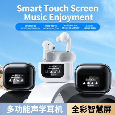 New V5.4 TWS Headphones Earphones Ture Wireless Noise Cancelling Wireless Earbuds Smart Touch LCD Screen Enc Anc Headphones photo-4