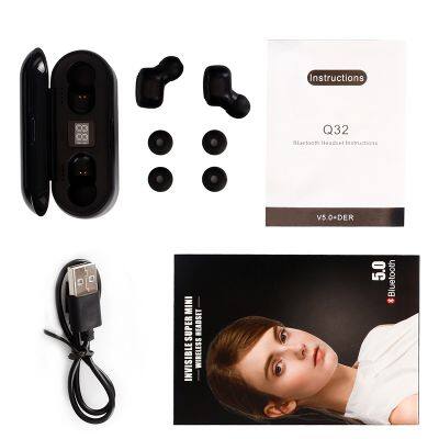 HOT SALE Q32 Tws 5.0 Noise Cancelling Wireless Bluetoths Headphones Earphones With Power Bank Function photo-6