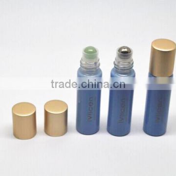 3ml painting color essential oil glass bottle with roller ball and metal cap