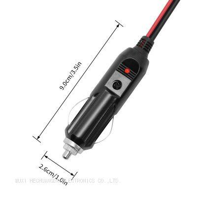 high quality car cigarette lighter plug jack with built-in fuse indicator lamp 12V 24V 20A bakelite  car cigarette lighter socket
