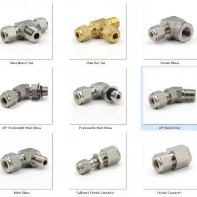 High Pressure Hydraulic Adapter Hydraulic Hose Joint Threaded fittings Integrated Stainless Steel Hydraulic Fitting adapter