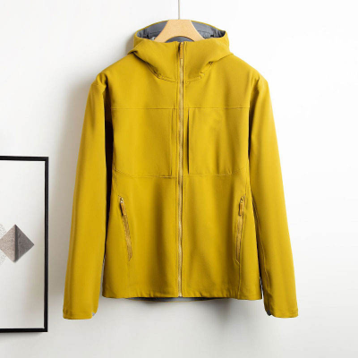 Customized logo windbreaker with double-layer warm lining, breathable and waterproof autumn and winter raincoat coating, windproof S-2XL