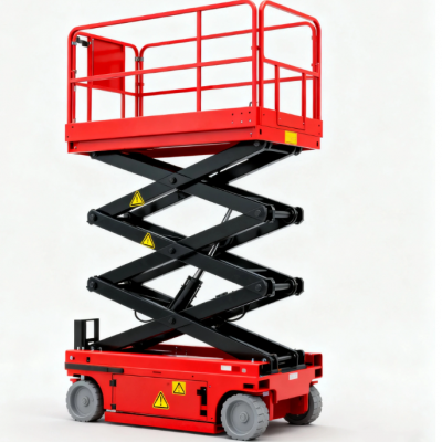 500kg Capacity 4m-16m Battery-Powered Electric Scissor Lift With Hydraulic Trailer System