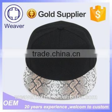 Custom Cheap Flat Brim Snapback Cap Hat Hemp Snapback Hat