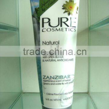 Plastic tube, cosmetic flexible soft tube, diameter 60mm with capacity 500ml