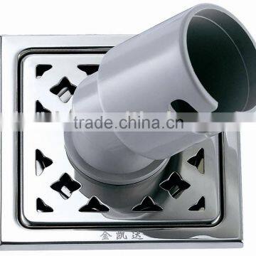 Stainless steel square floor drain 105*105 wahing machine connected pipe B0812-2