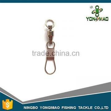 Ball bearing swivel with interlock snap fishing tackle