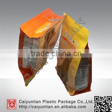 custom flat bottom cat food packaging bags