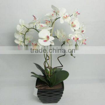 Best Selling Indoor Decoration Artificial Flowers and Foliages/artificial Orchid Flower photo-2