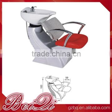 colored Lay Down Washing Salon Shampoo Chair ,Shampoo Chairs For Sale ,Salon Shampoo Bed,