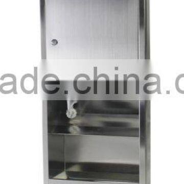 recessed automatic cut paper dispenser combination D-738T