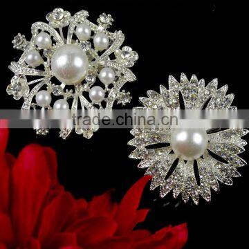 Diamante crystal rhinestone brooch pins, crystal diamond brooch for garments