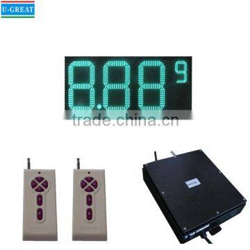 36" Green Outdoor Electronic Gas Station LED Fuel Price Board