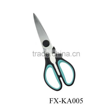 FX-KA005 Latest Wholesale stainless steel kitchen scissor with plastic handle