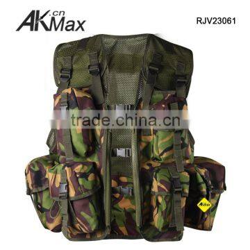 DPM Woodland Camouflage PLCE Combat Tactical Military Vest