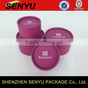 Cardboard Custom Logo Round Cylinder Gift Box Made in China