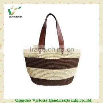 2014 Ladies' Fashion Paper Straw Beach Bag