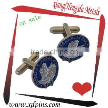 2015 promotion iron custom enamel cuff links